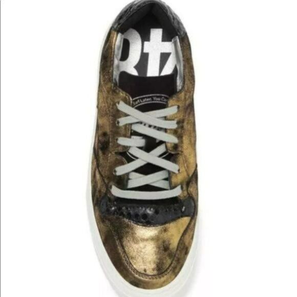 P448 Spacelow Monet Gold Sneakers - Picture 2 of 7